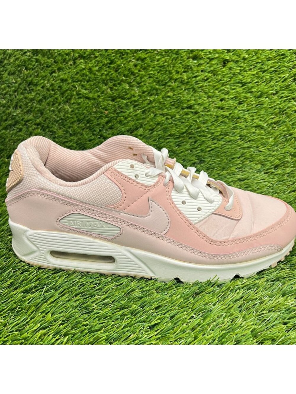 Nike Air Max 90 Barely Rose Pink Womens Size 8.5 Athletic Running Shoes Sneakers